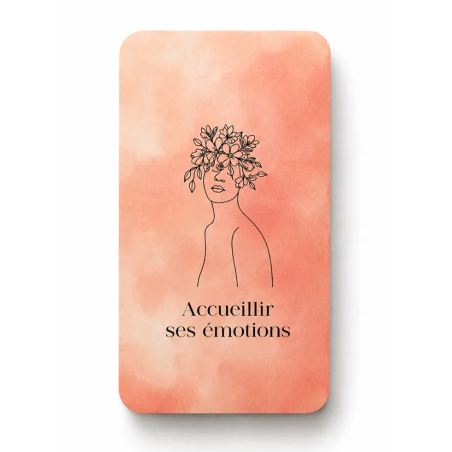 Carte de soutien Toujours L, illustration femme entourée d'oiseaux, cadeau réconfort cancer