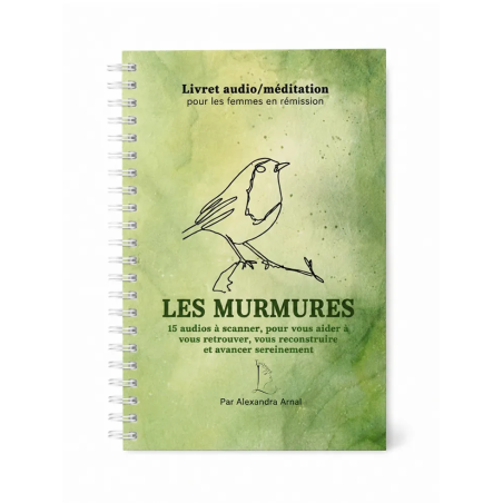 Livret audio Toujours L "Les Murmures", couverture verte, soutien pour femme en rémission